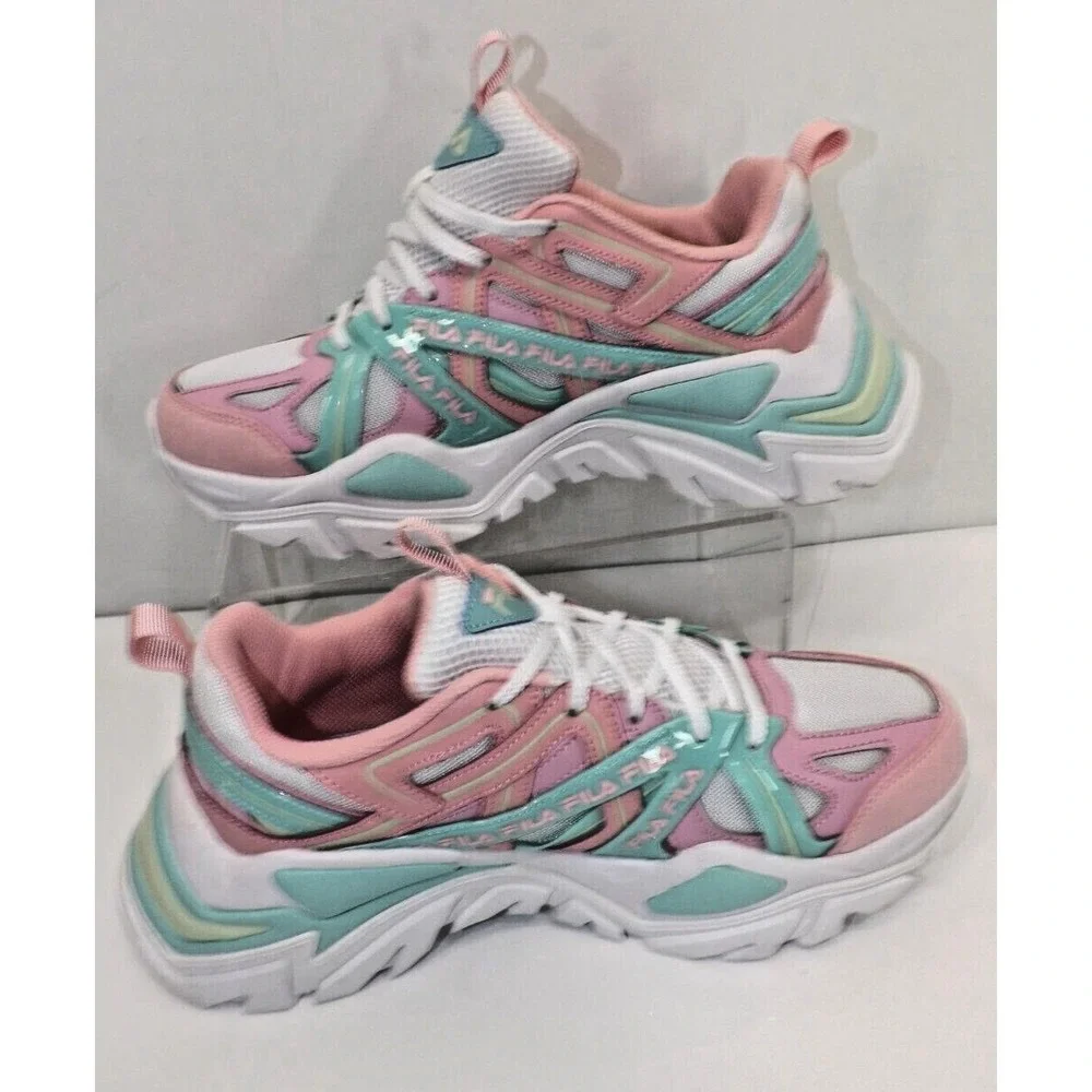 Fila Women's Electrove 2 Womens Shoes 5RM01535-956 Size 9 Pink White Purple-NEW! - Picture 4 of 12